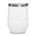 Go Cheer Bulldogs High School Spirit Fan Team Back To School Wine Tumbler