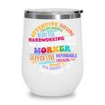 Groovy Community Outreach Worker Back To School Wine Tumbler Groovy Community Outreach Worker Back To School Wine Tumbler