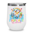 Happy First Day Of School Goose Cute Duck Back To School Wine Tumbler