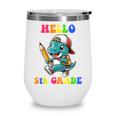 Hello 5th Grade Cute Dinosaur Back To School Boys Kids Girls Wine Tumbler Hello 5th Grade Cute Dinosaur Back To School Boys Kids Girls Wine Tumbler