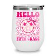 Hello Fifth Grade Coquette Bow Back To School 5th Grade Girl Wine Tumbler Hello Fifth Grade Coquette Bow Back To School 5th Grade Girl Wine Tumbler