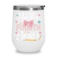 Hello Fourth Grade Back To School Girl Hearts Pink Bow Kids Wine Tumbler Hello Fourth Grade Back To School Girl Hearts Pink Bow Kids Wine Tumbler