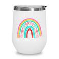 Hello Nursery Pencil Rainbow Back To School Boys Girls Premium Tri-Blend Wine Tumbler Hello Nursery Pencil Rainbow Back To School Boys Girls Premium Tri-Blend Wine Tumbler