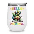 Hello Turtle Lovers From Back To School For Boys And Girls Wine Tumbler Hello Turtle Lovers From Back To School For Boys And Girls Wine Tumbler