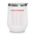 I Hit 100 Days Of School Baseball Lover Teacher Student Wine Tumbler