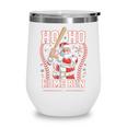 Ho Ho Home Run Baseball Christmas Holiday Sports Santa Wine Tumbler Ho Ho Home Run Baseball Christmas Holiday Sports Santa Wine Tumbler
