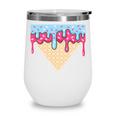 Ice Cream Baseball Cone Dripping Sprinkles Kids Boys Summer Premium Tri-Blend Wine Tumbler