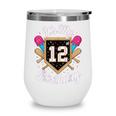It's My 12th Birthday Baseball Fan Celebration Wine Tumbler