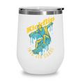Kickflip Into 4th Grade Skateboard Lover Back To School Wine Tumbler