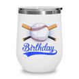 Kids 8th Baseball Birthday Party Boys Sport Fan 8 Years Old Wine Tumbler