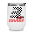 Kids Race Car 3rd Third Grade Boys Cars Lovers Back To School Wine Tumbler