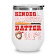 Kindergarten Batter Up Back To School Baseball Player Boys Wine Tumbler