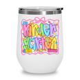 Kindergarten Coquette Bow Back To School Kinder Girl Kids Wine Tumbler