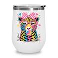 Leopard Glasses Blowing Bubble Gum Back To School Kids Wine Tumbler Leopard Glasses Blowing Bubble Gum Back To School Kids Wine Tumbler