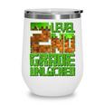 Level 2nd Grade Unlocked Game Pixel Kids Boy Back To School Wine Tumbler
