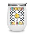 Little Miss 2nd Grade Retro Groovy 2nd Grade Back To School Wine Tumbler