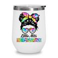 Little Miss KINDERGARTEN First Day Back To School Girls Kids Wine Tumbler