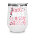Little Miss Second Grade Back To School 2nd Grader Student Wine Tumbler