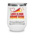 Love Is Our Home Run Baseball Valentine Couple Wine Tumbler Love Is Our Home Run Baseball Valentine Couple Wine Tumbler