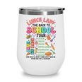 Lunch Cafeteria Crew Lady Back To School Tour Wine Tumbler Lunch Cafeteria Crew Lady Back To School Tour Wine Tumbler