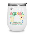 Lunch Lady Food Humor Back To School Tour Wine Tumbler