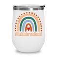 Math Interventionist Rainbow Appreciation Day Back To School Wine Tumbler