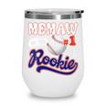 Memaw Rookie Of Year 1st Birthday Baseball Theme Matching Wine Tumbler Memaw Rookie Of Year 1st Birthday Baseball Theme Matching Wine Tumbler