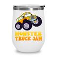 Monster Truck Jam School Bus Yellow Back To School Toddlers Wine Tumbler Monster Truck Jam School Bus Yellow Back To School Toddlers Wine Tumbler