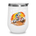 Motocross Back To School Dirt Bike Racing Into Kindergarten Wine Tumbler Motocross Back To School Dirt Bike Racing Into Kindergarten Wine Tumbler