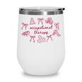 Occupational Therapy Coquette Bow OT COTA Back To School Wine Tumbler