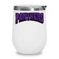 Panthers Back To School Spirit P Wine Tumbler