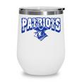 Patriots Back To School Spirit B Wine Tumbler Patriots Back To School Spirit B Wine Tumbler