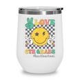 Peace Love 6th Grade Smile Face Back To School Sixth Grade Wine Tumbler Peace Love 6th Grade Smile Face Back To School Sixth Grade Wine Tumbler