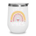 Pre-K Vibes Pencil Rainbow Back To School Boys Girls Kids Premium Tri-Blend Wine Tumbler