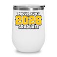 Proud Aunt Of 2026 Graduate Matching Back To School GY Wine Tumbler