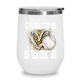 Proud Grandpa Of A 2026 Senior Baseball Graduation Leopard Wine Tumbler