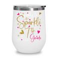 Ready To Sparkle 7th Grade Back To School For Girls Performance Wine Tumbler Ready To Sparkle 7th Grade Back To School For Girls Performance Wine Tumbler