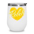 Rebels Heart Back To School Spirit GY Wine Tumbler Rebels Heart Back To School Spirit GY Wine Tumbler