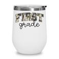 Retro First Grade Old Camo Back To School Boy Girl 1st Grade Wine Tumbler Retro First Grade Old Camo Back To School Boy Girl 1st Grade Wine Tumbler