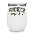 Retro Fourth Grade Camo Back To School Girls Boys 4th Grade Wine Tumbler Retro Fourth Grade Camo Back To School Girls Boys 4th Grade Wine Tumbler