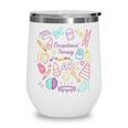 Retro Occupational Therapy Doodle Back To School Costume Wine Tumbler Retro Occupational Therapy Doodle Back To School Costume Wine Tumbler
