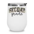 Retro Second Grade Camo Back To School Girls Boys 2nd Grade Wine Tumbler Retro Second Grade Camo Back To School Girls Boys 2nd Grade Wine Tumbler