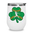 Retro Shamrock Baseball St Patricks Day Men Women Boys Girls Wine Tumbler