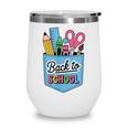 School Supplies In Pocket Back To School Boys Girls Wine Tumbler School Supplies In Pocket Back To School Boys Girls Wine Tumbler