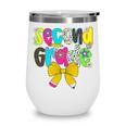Second Grade Coquette Bow First Day Of School Back To School Performance Wine Tumbler Second Grade Coquette Bow First Day Of School Back To School Performance Wine Tumbler