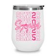 Senior 2025 Coquette Pink Bow Class Of 2025 Back To School Wine Tumbler Senior 2025 Coquette Pink Bow Class Of 2025 Back To School Wine Tumbler
