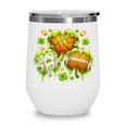 Shamrock Basketball Baseball Drip St Patrick's Day Boys Men Wine Tumbler Shamrock Basketball Baseball Drip St Patrick's Day Boys Men Wine Tumbler