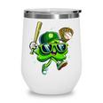 Shamrock Lucky Clover Baseball Patricks Day Family Matching Wine Tumbler Shamrock Lucky Clover Baseball Patricks Day Family Matching Wine Tumbler