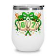 Six Seven 67 Meme Baseball Coquette Bow St Patrick's Day Wine Tumbler