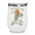Skeleton Baseball Halloween Costume Men Boys Kids Tee Wine Tumbler